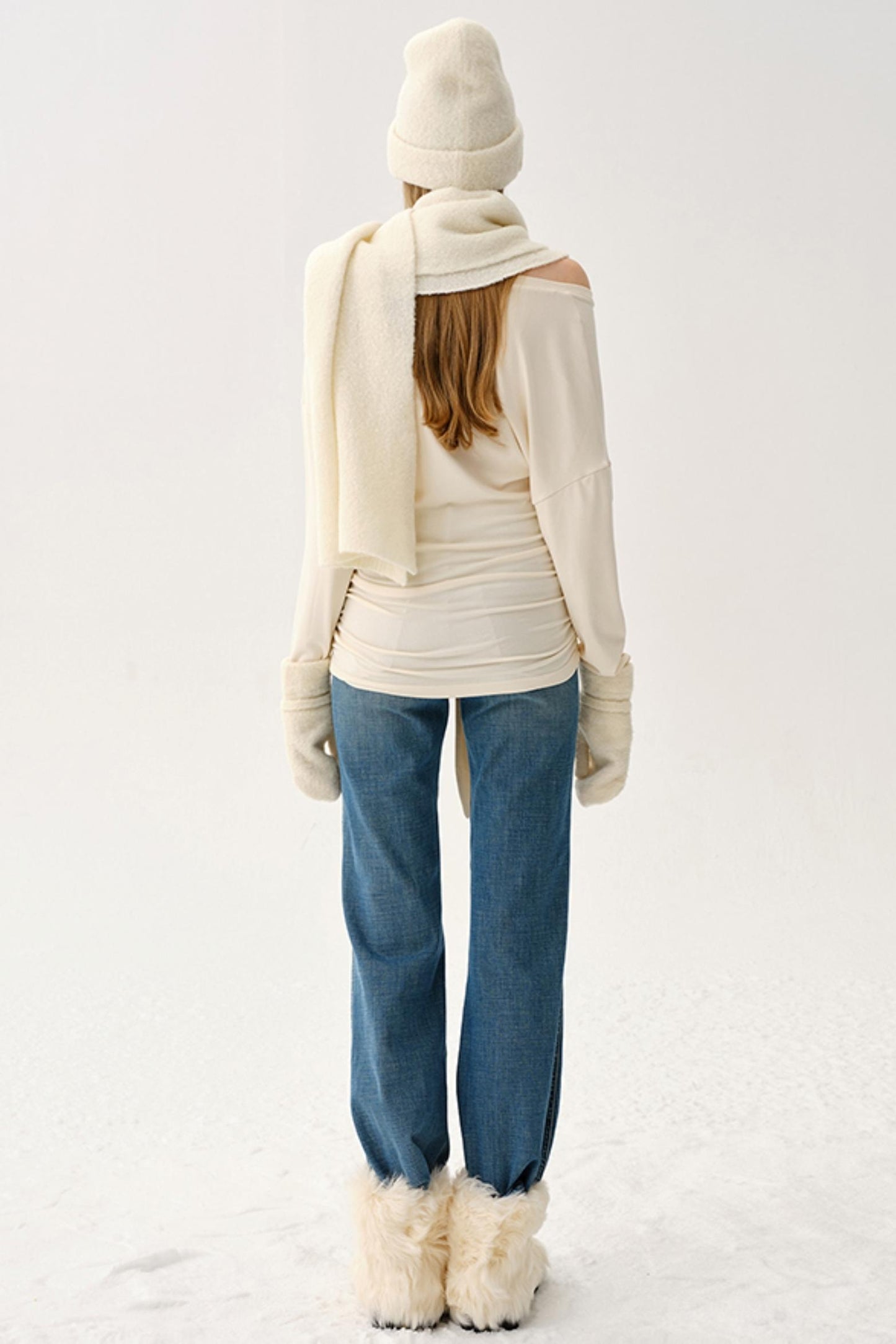 Light Rayon Pleated Long Top