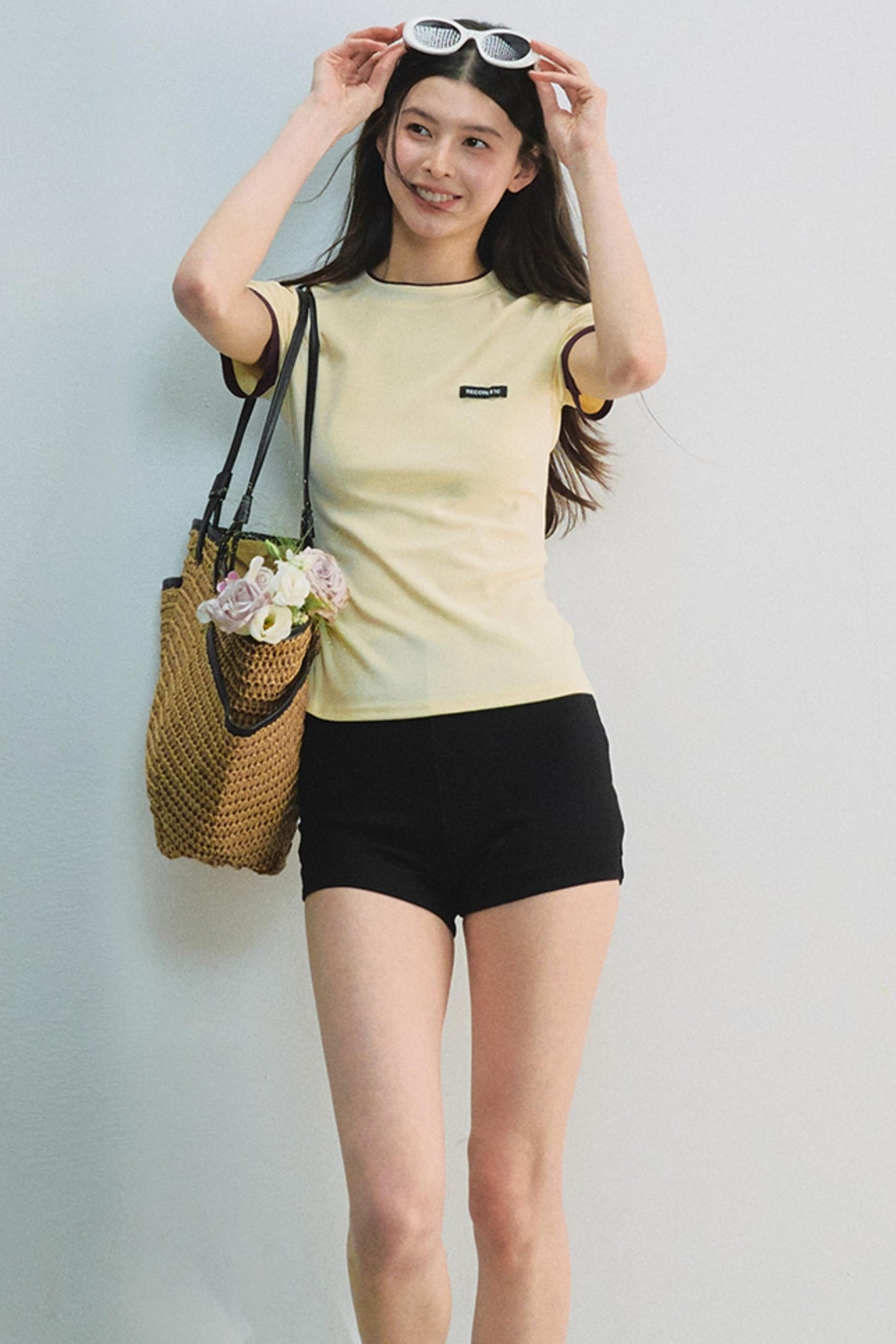 Miu Colorblock Waist Tee