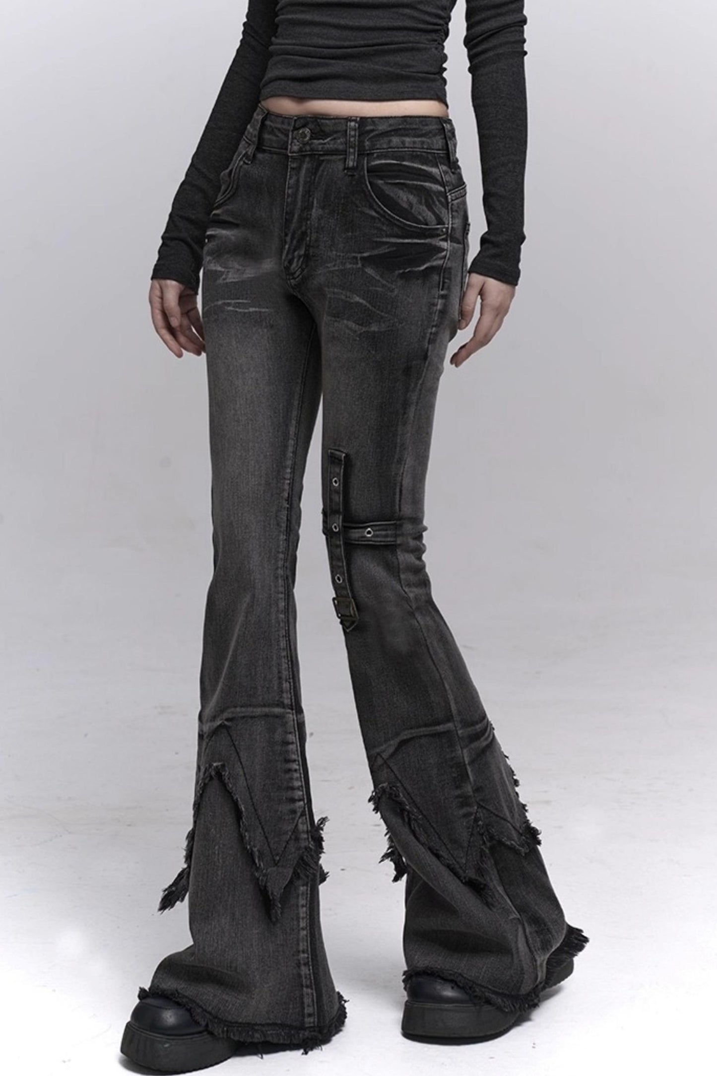 Cool Girl Black Bootcut Jeans