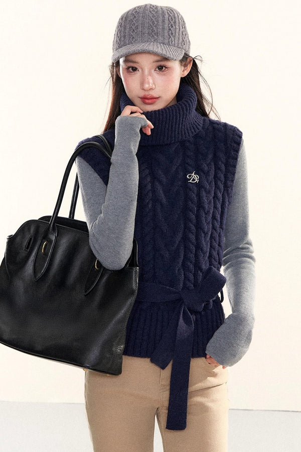 Vintage Cable Knit Vest