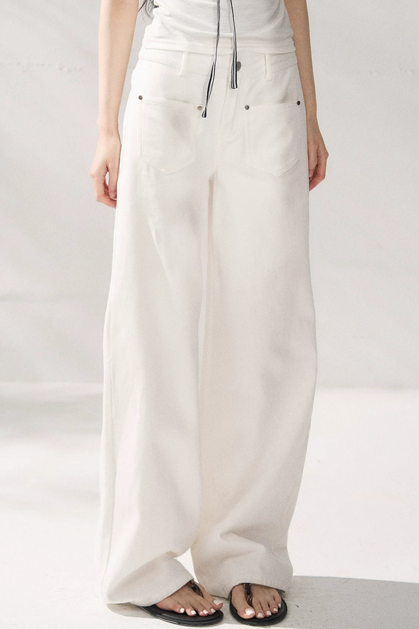 Elegant Slimming Wide-Leg Pants