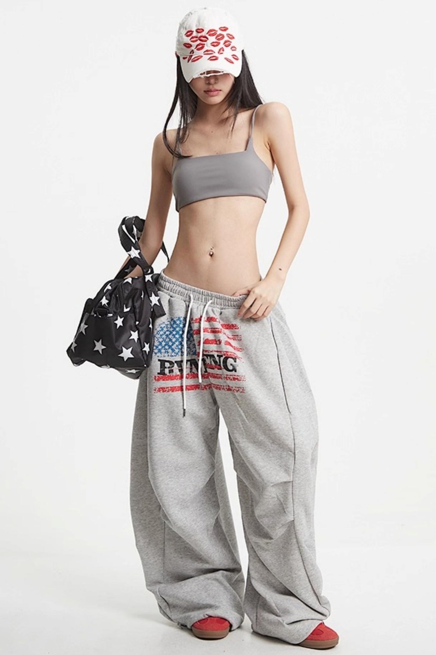 Loose Pleated Sweatpants