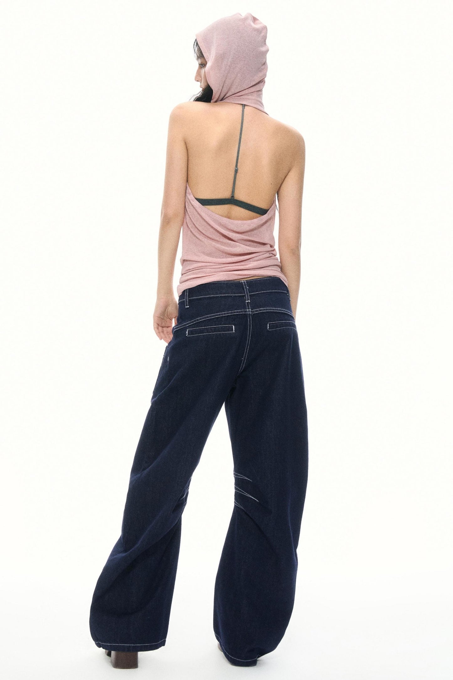 Pink Hooded Camisole