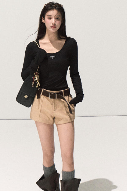 Skin Emotion Wool Knitted Top