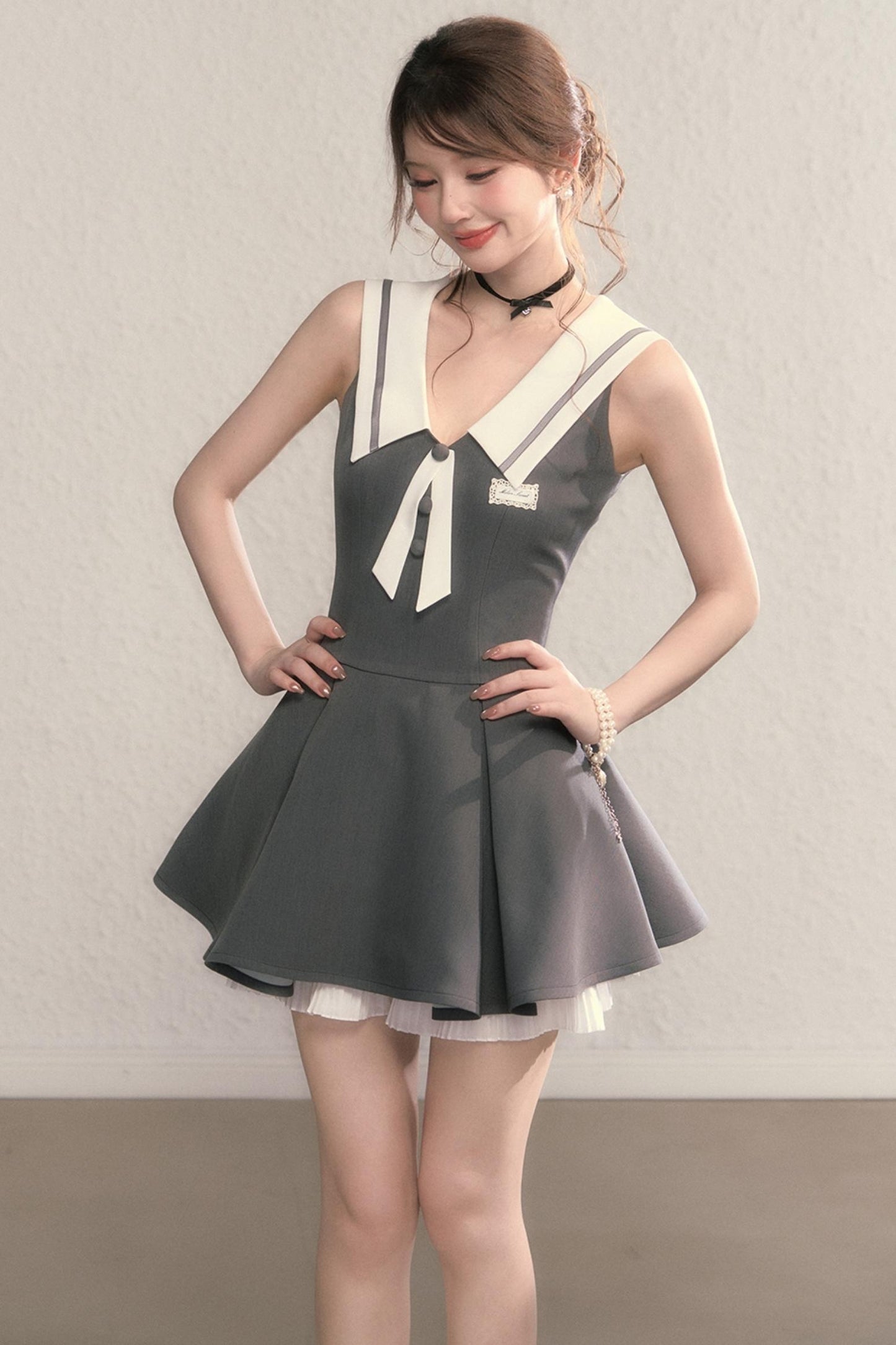 Gray Daughter Navy A-Line Dress