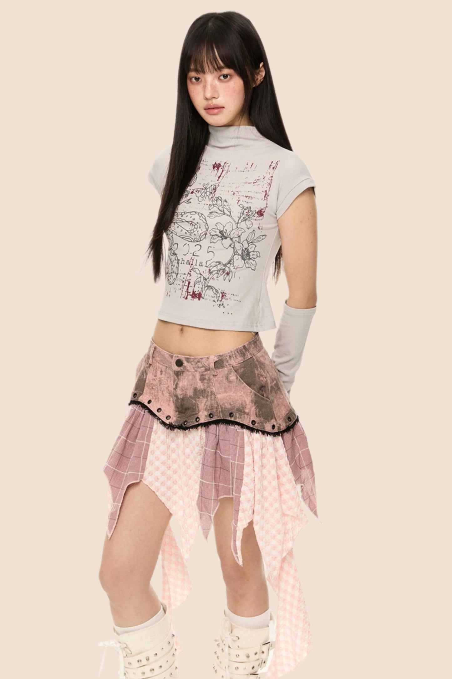 Slim Fit Short Sleeve Crop Tee