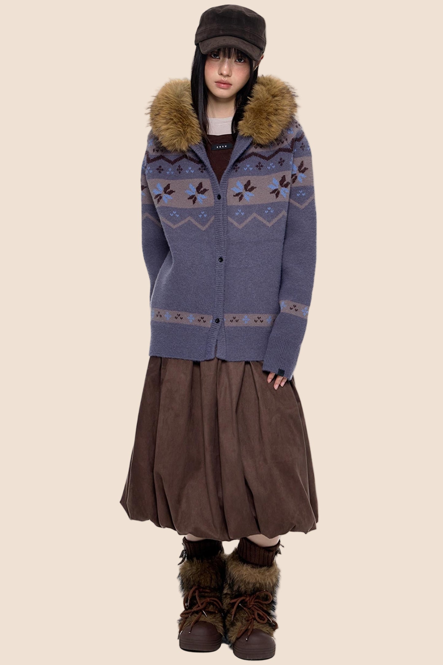 Fair Isle Sweater Jacket