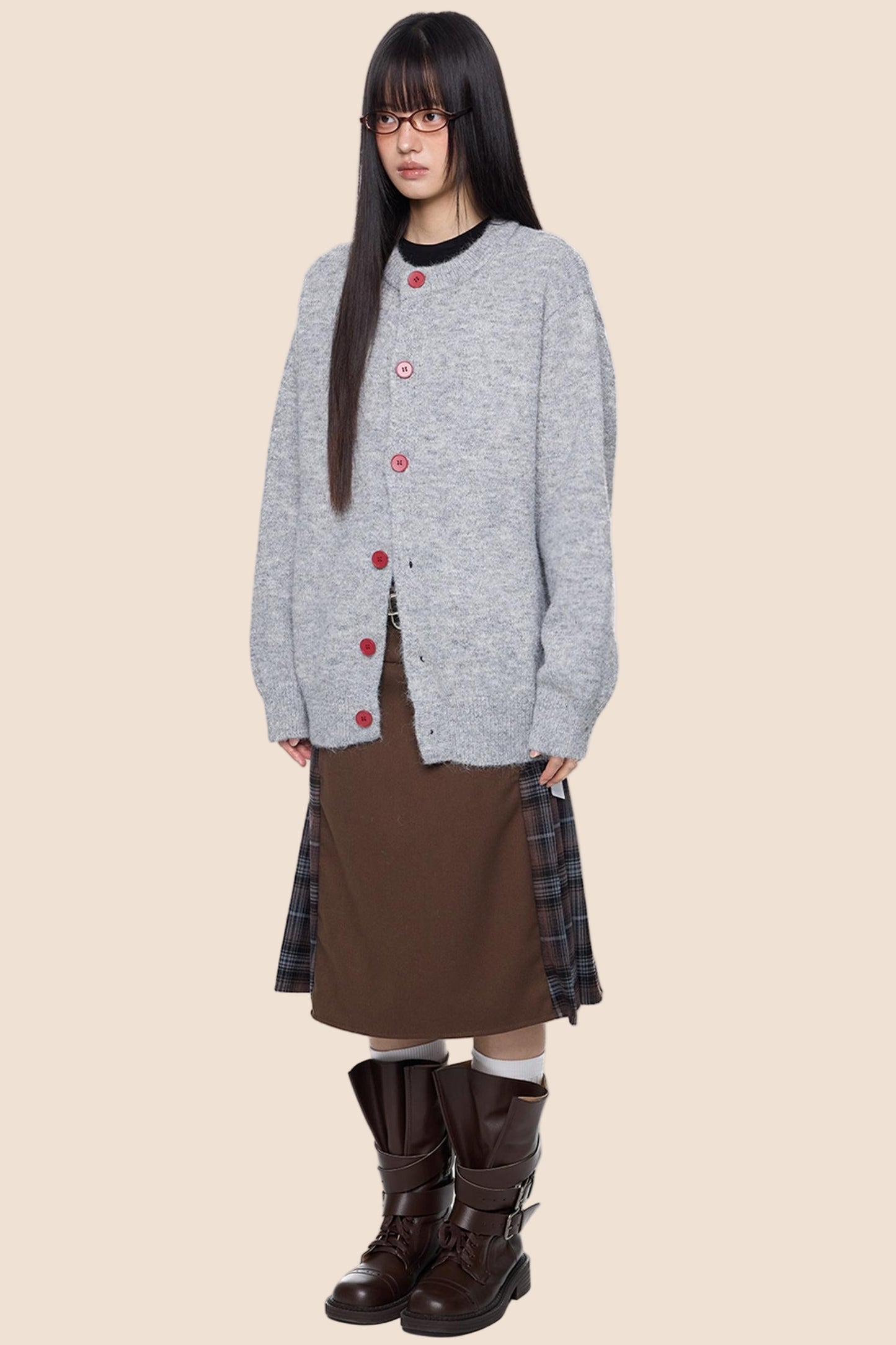 Fall Wool Button-Knitted Cardigan