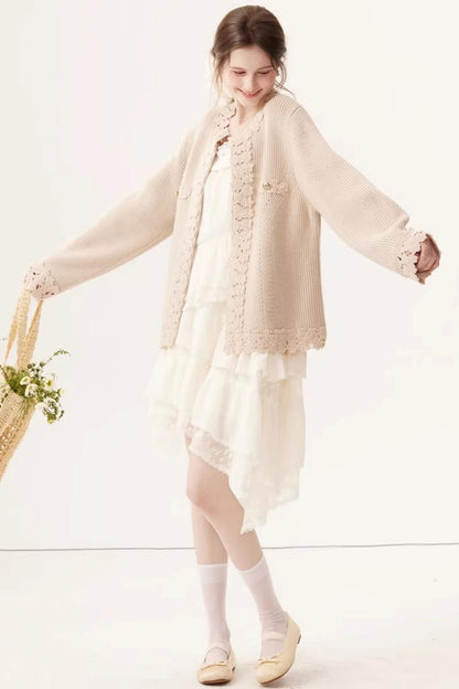 Vintage Embroidered Wool Cardigan