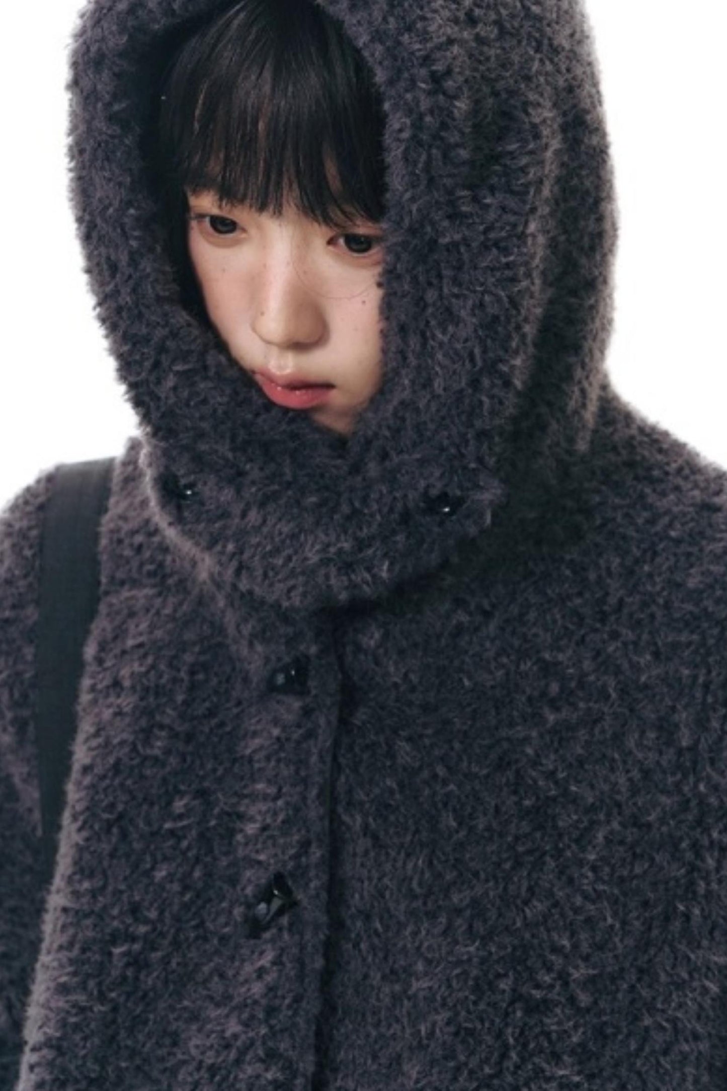 Cozy Hooded Lamb Wool Jacket