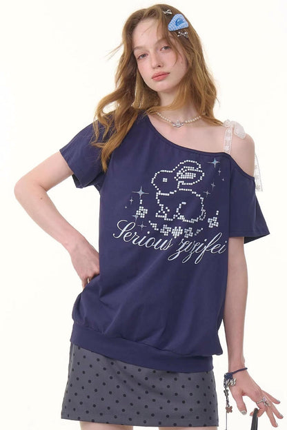 Lace-Up Retro Rabbit Tee