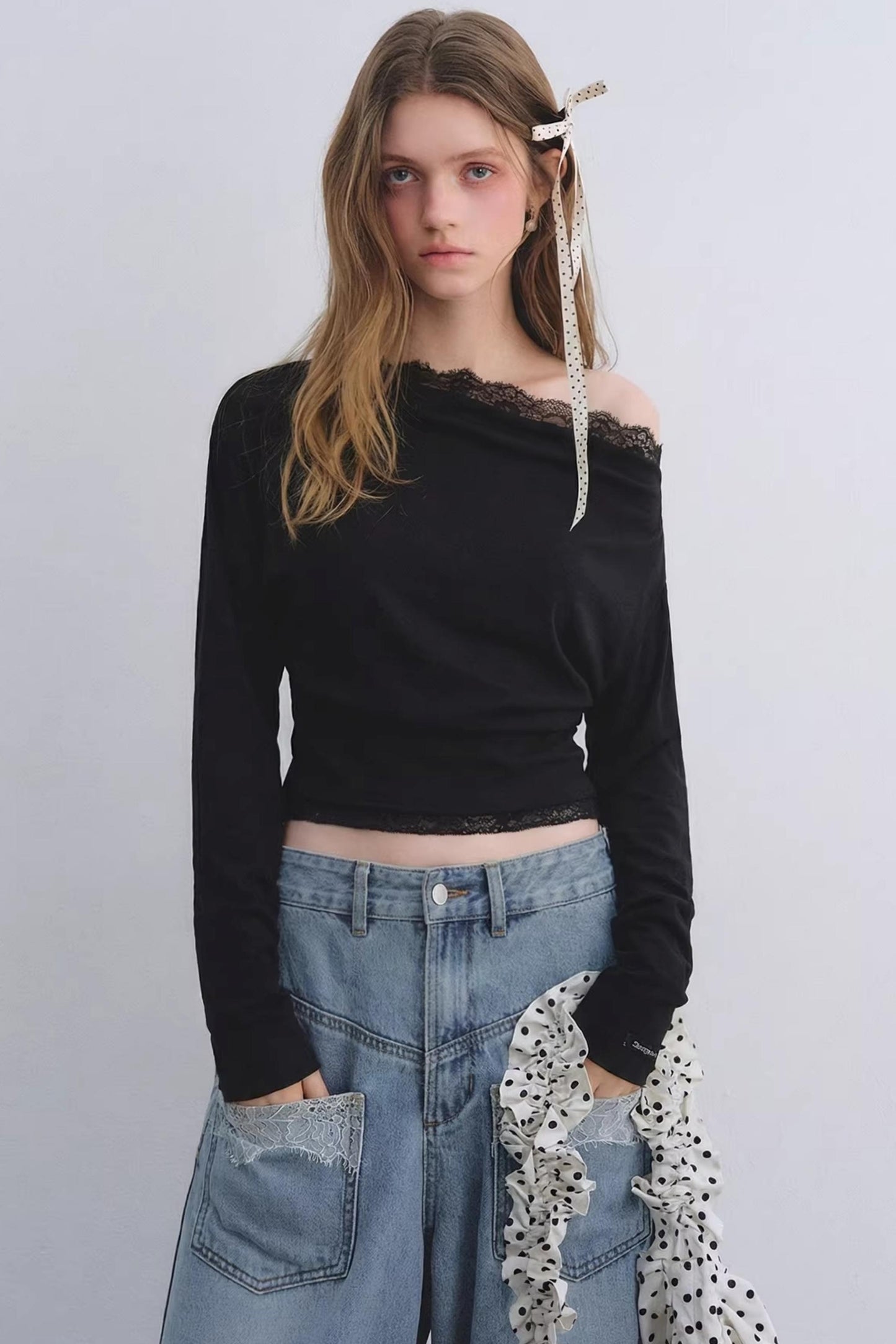 Love Asgony Off-Shoulder Top set-Up