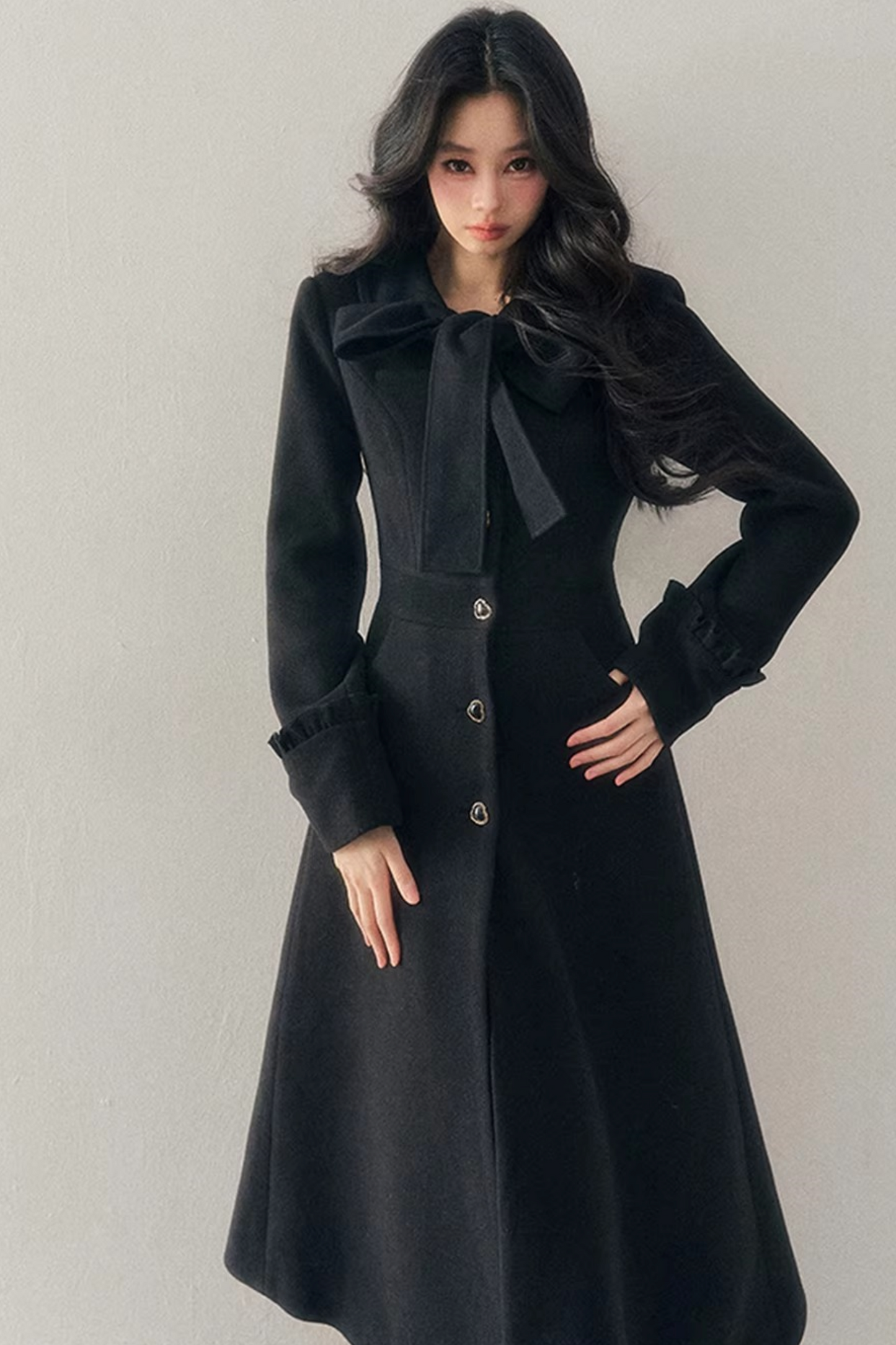 Hepburn Quilted Woolen Coat