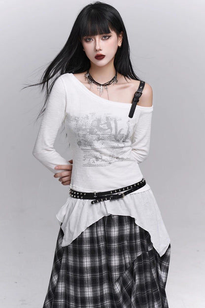 Black One Shoulder Top