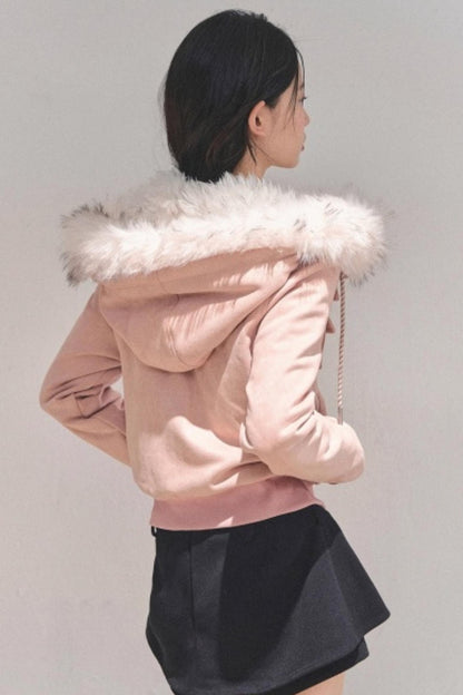 Hooded Faux Fur Winter Coat
