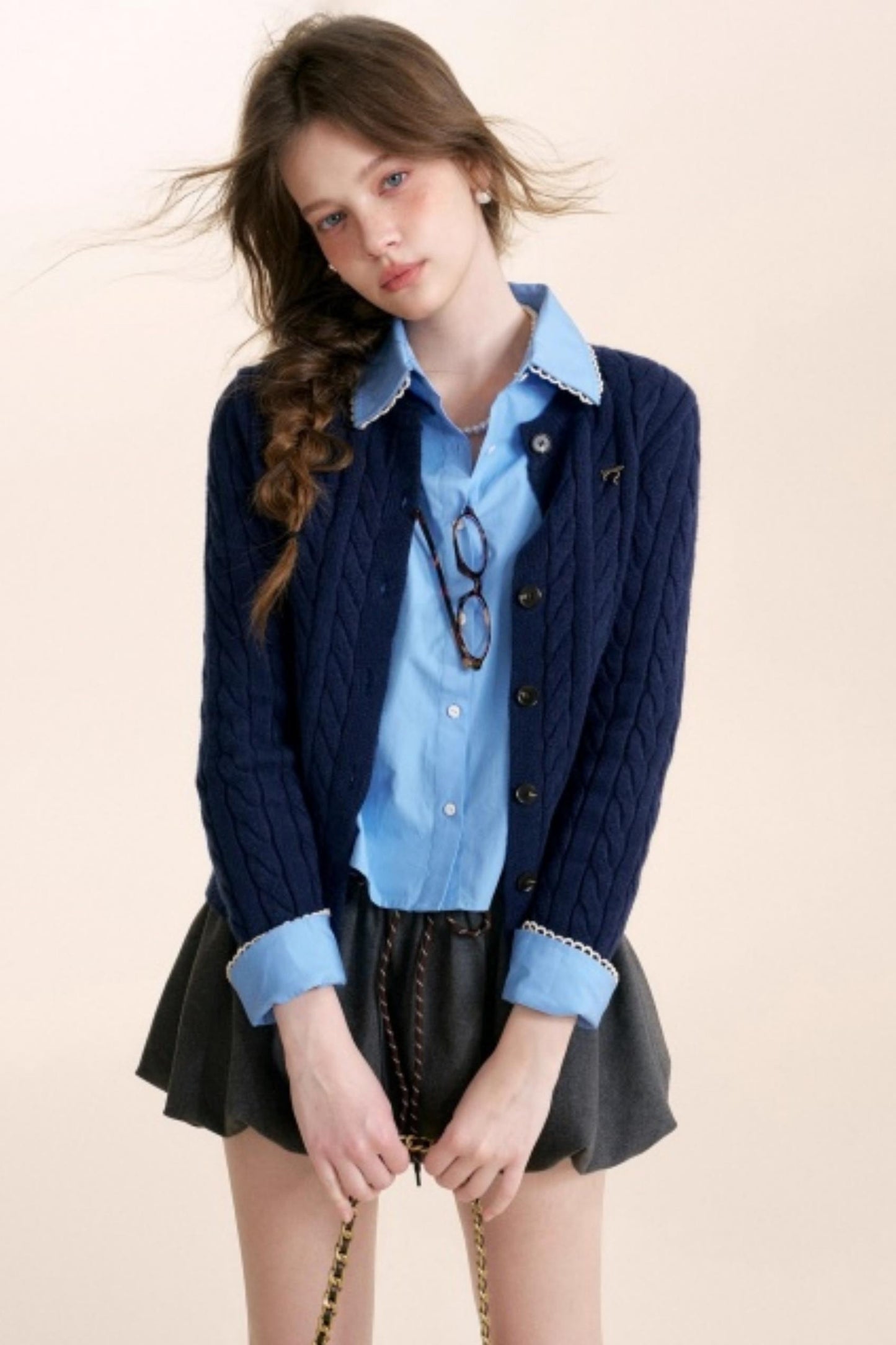 Winter Leopard Knit Cardigan