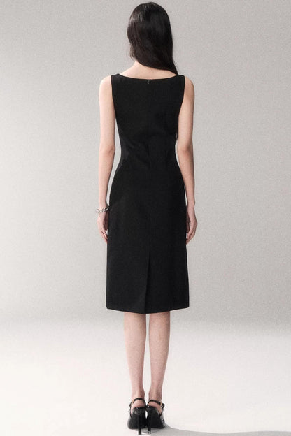 Siren schulterfreies graues Kleid