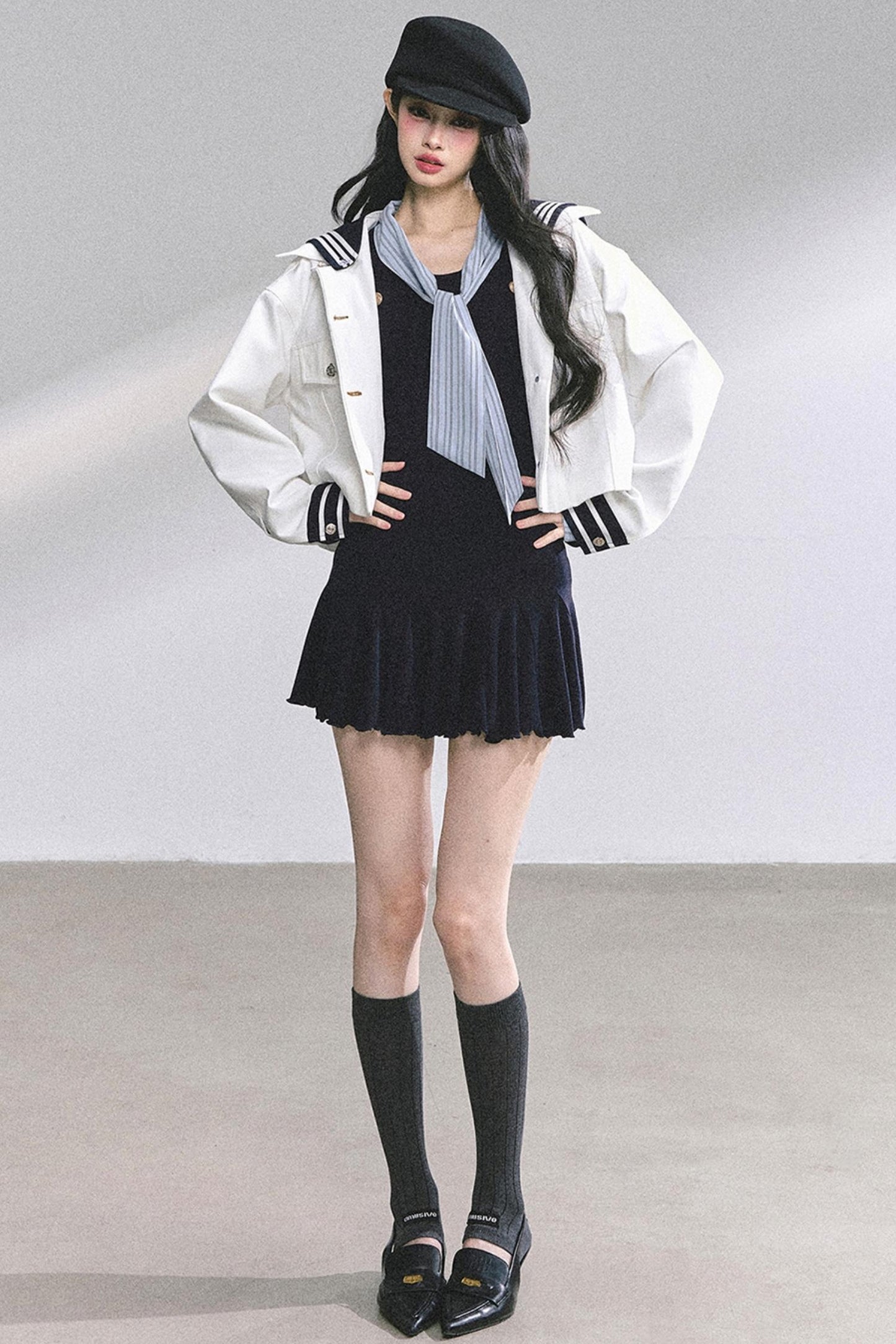 American Autumn Waist Slimming Dress