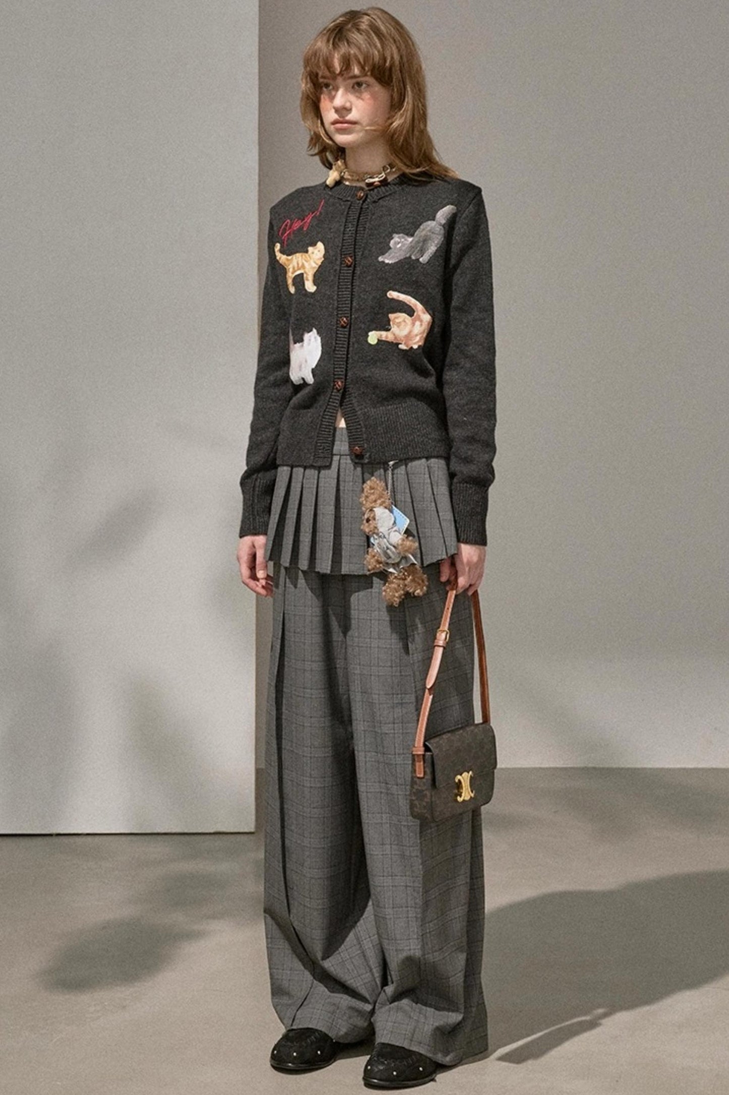 Sweet Kitten Knitted Cardigan