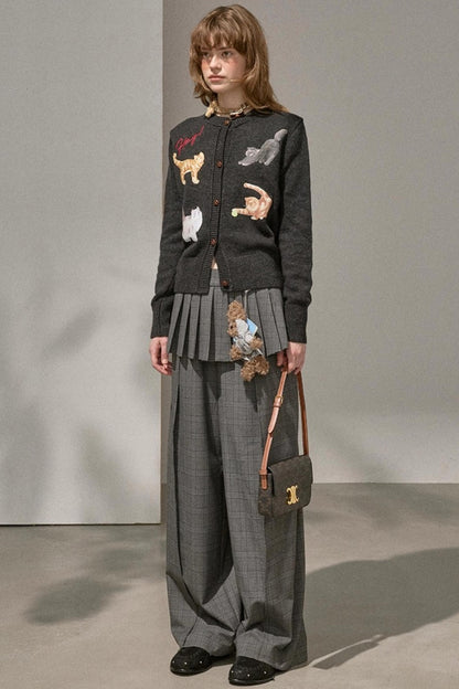 Sweet Kitten Knitted Cardigan