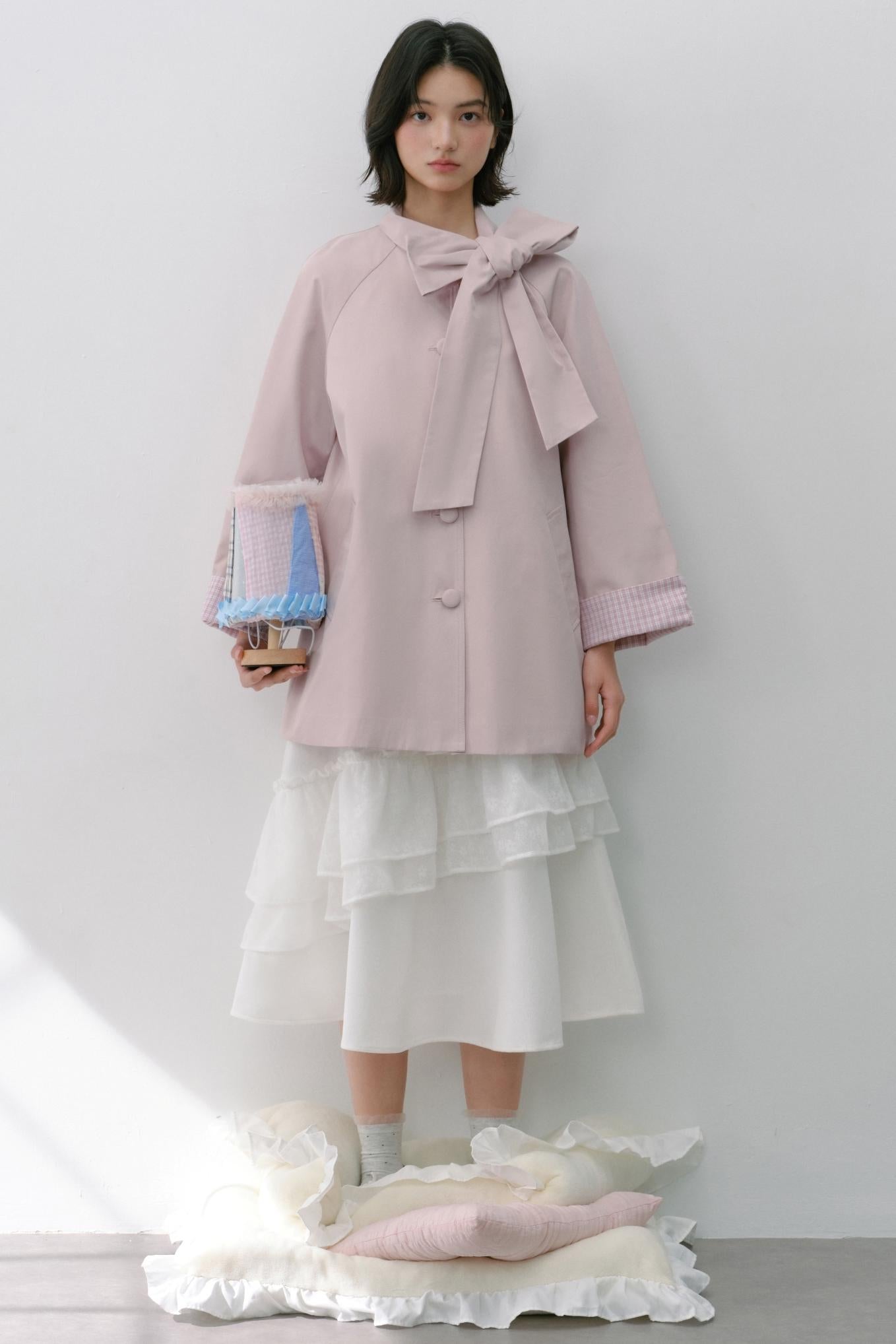 Vintage White Flower Puffy Skirt