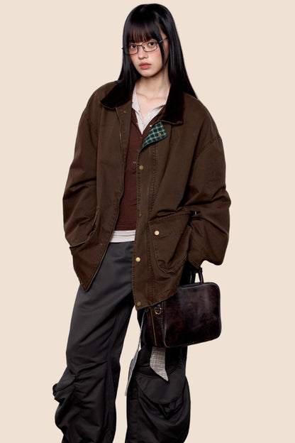 Vintage Cargo Lapel Jacket