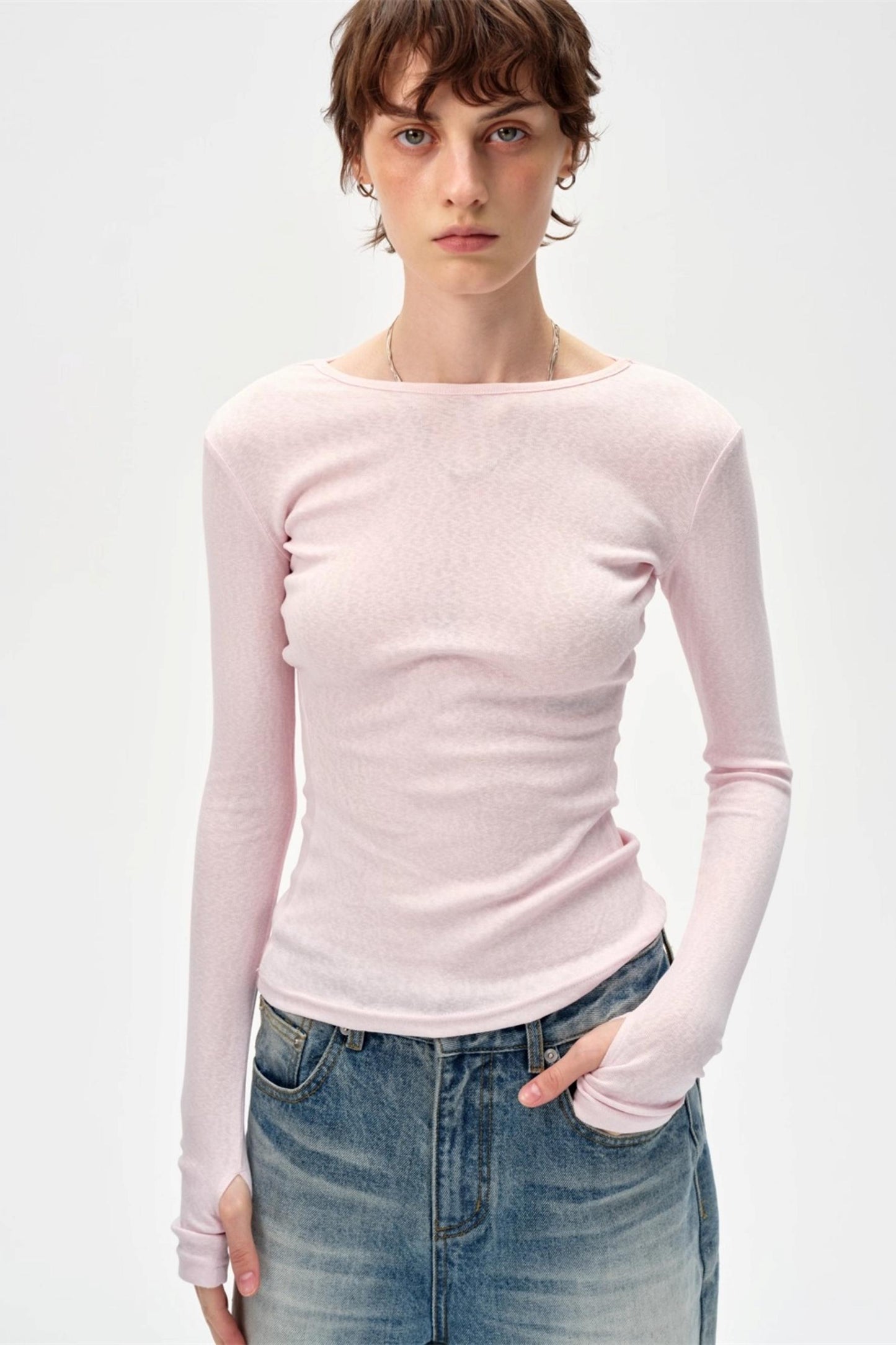 Versatile Knitted Striped Wool Base Shirt