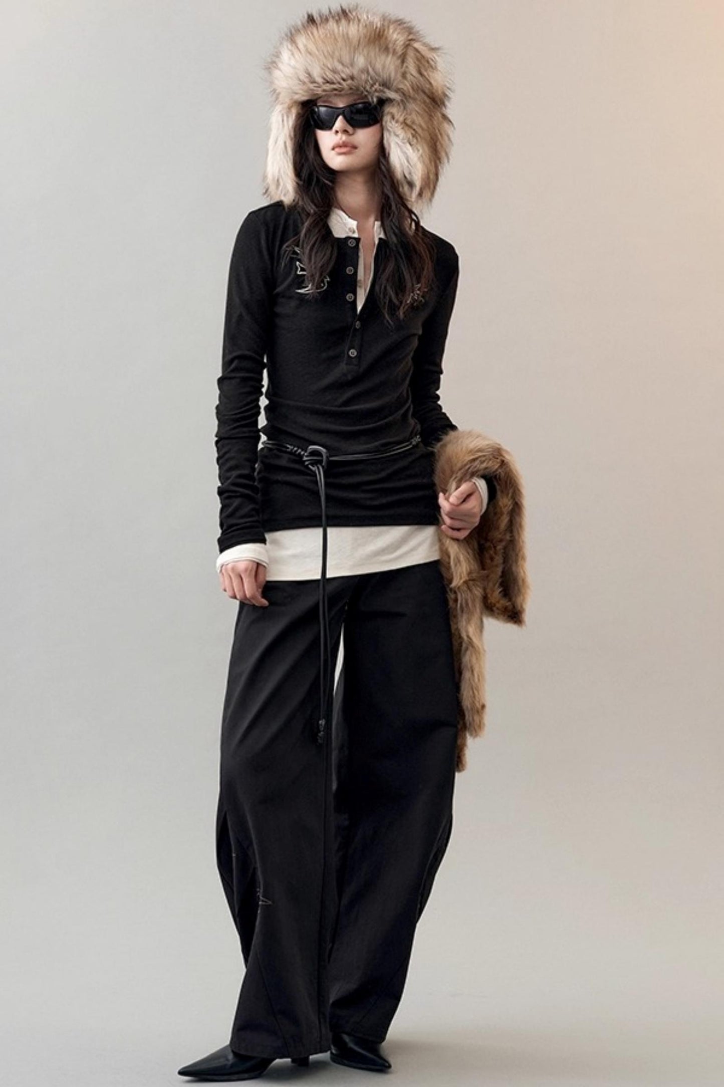 Star Bird Embellished Loose Pants