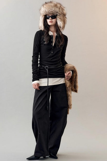 Star Bird Embellished Loose Pants