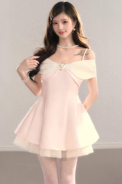 Off-Shoulder Bowknot Princess Dress