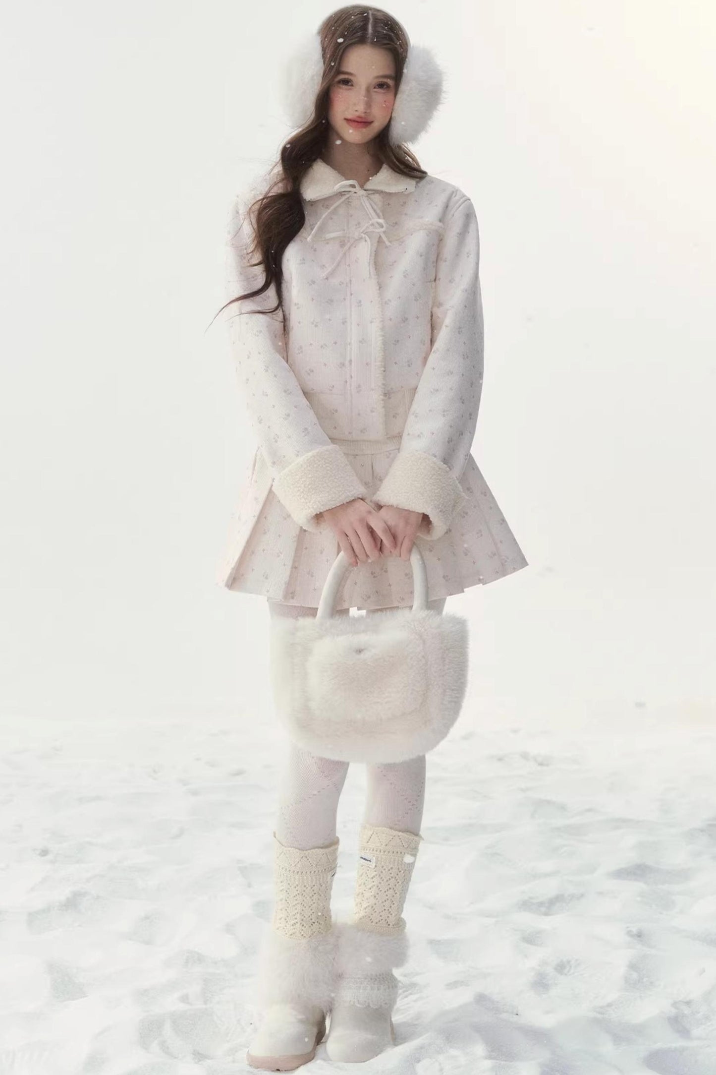 Retro Floral Patchwork Jacket Set-Up