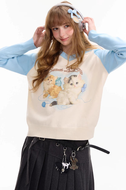 Autumn Knitted V-Neck Sweater