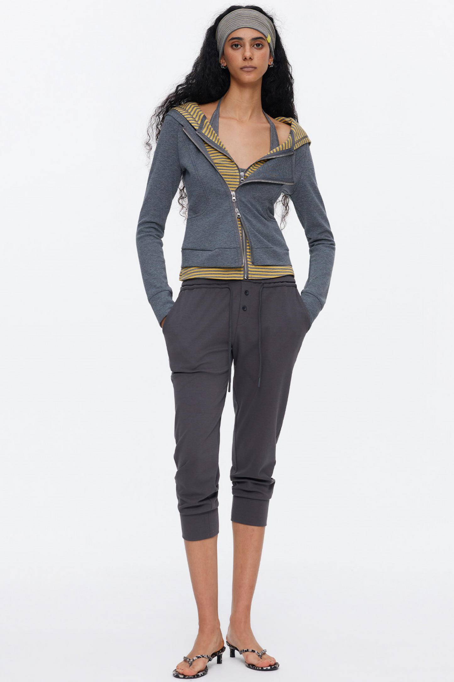 Deconstructed Color-Blocked Sweatshirt