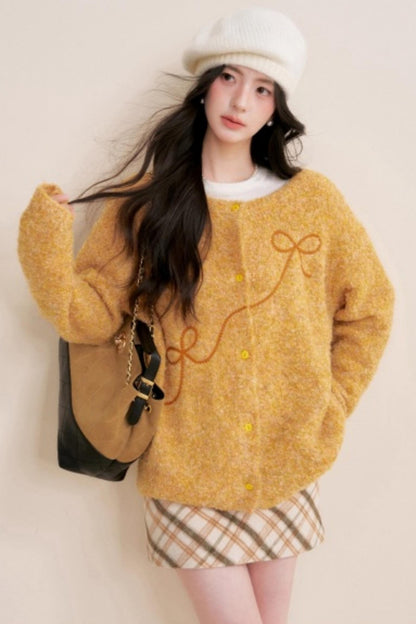 Retro Plaid Woolen Skirt