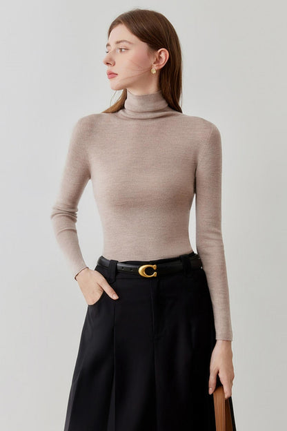 High Neck Knit Base Layer Sweater