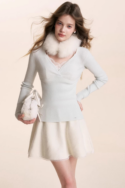 Cloud Velvet Lace Top