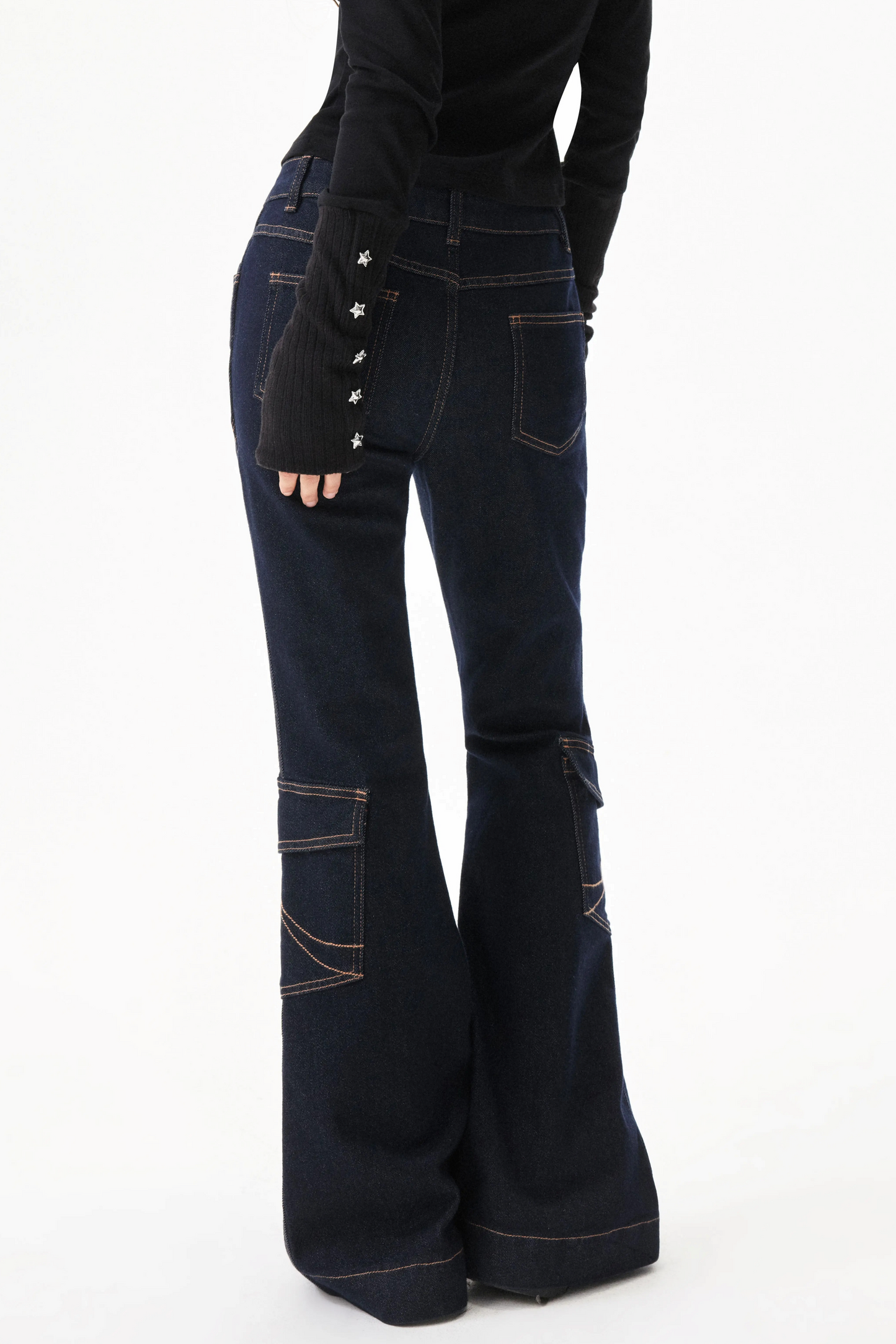 Retro Denim Flared Pants