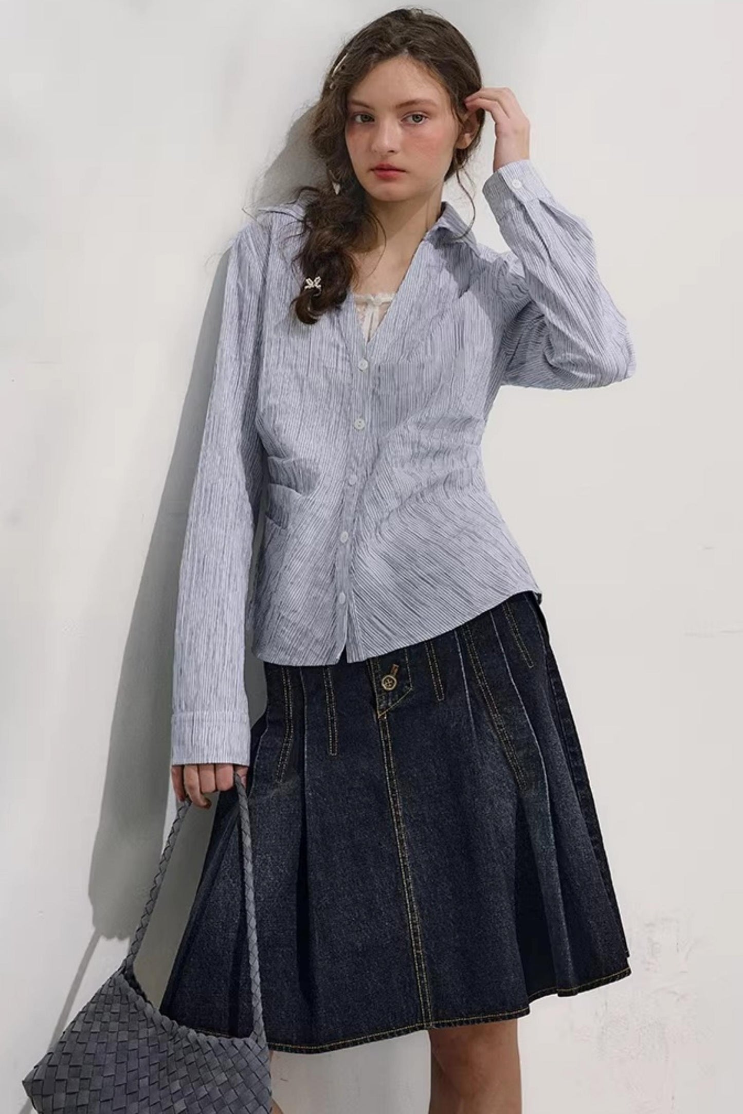 Sea Foam V-Neck Shirt