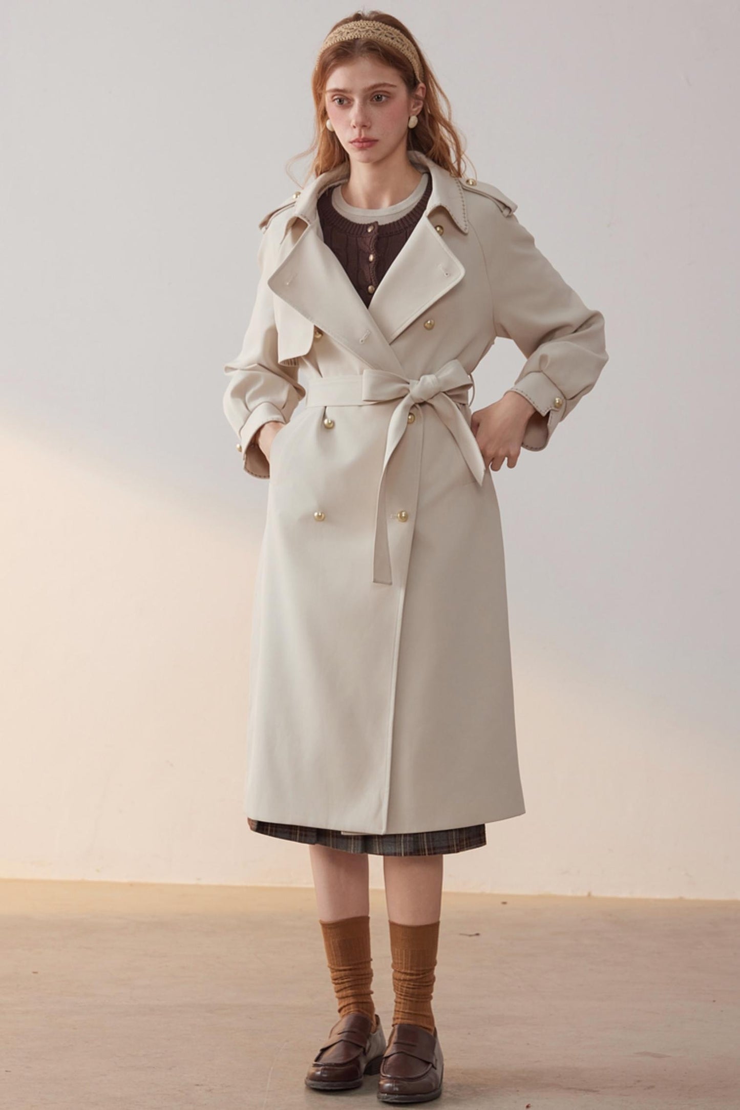 Lapel Trench Coat
