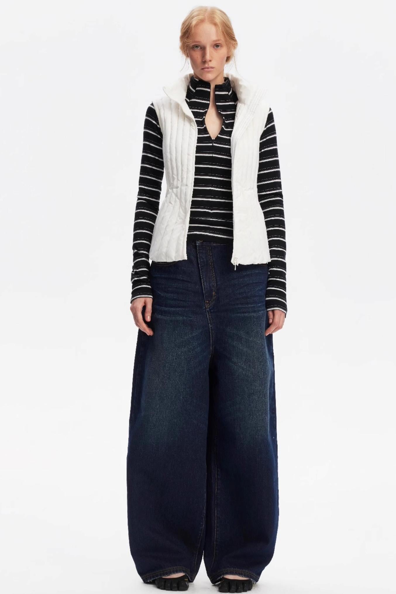 Vintage Yellow Distressed Jeans