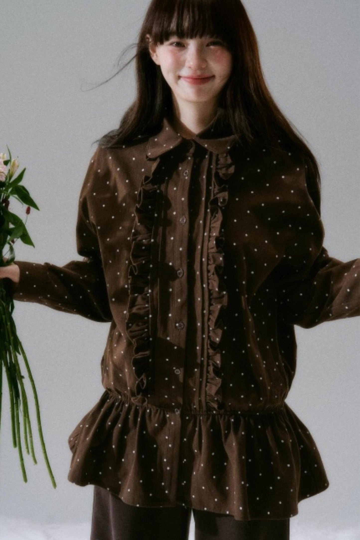 Polka Dot Twill Shirt