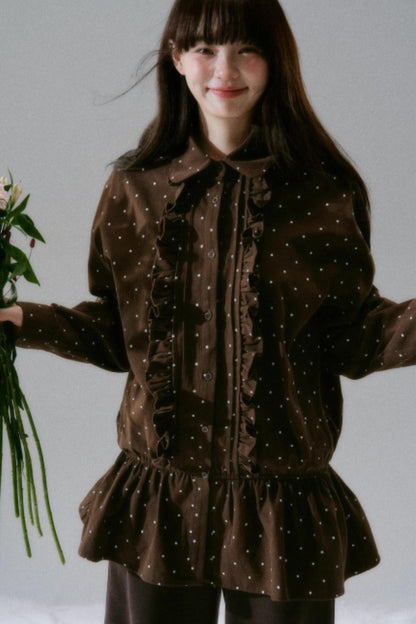 Polka Dot Twill Shirt