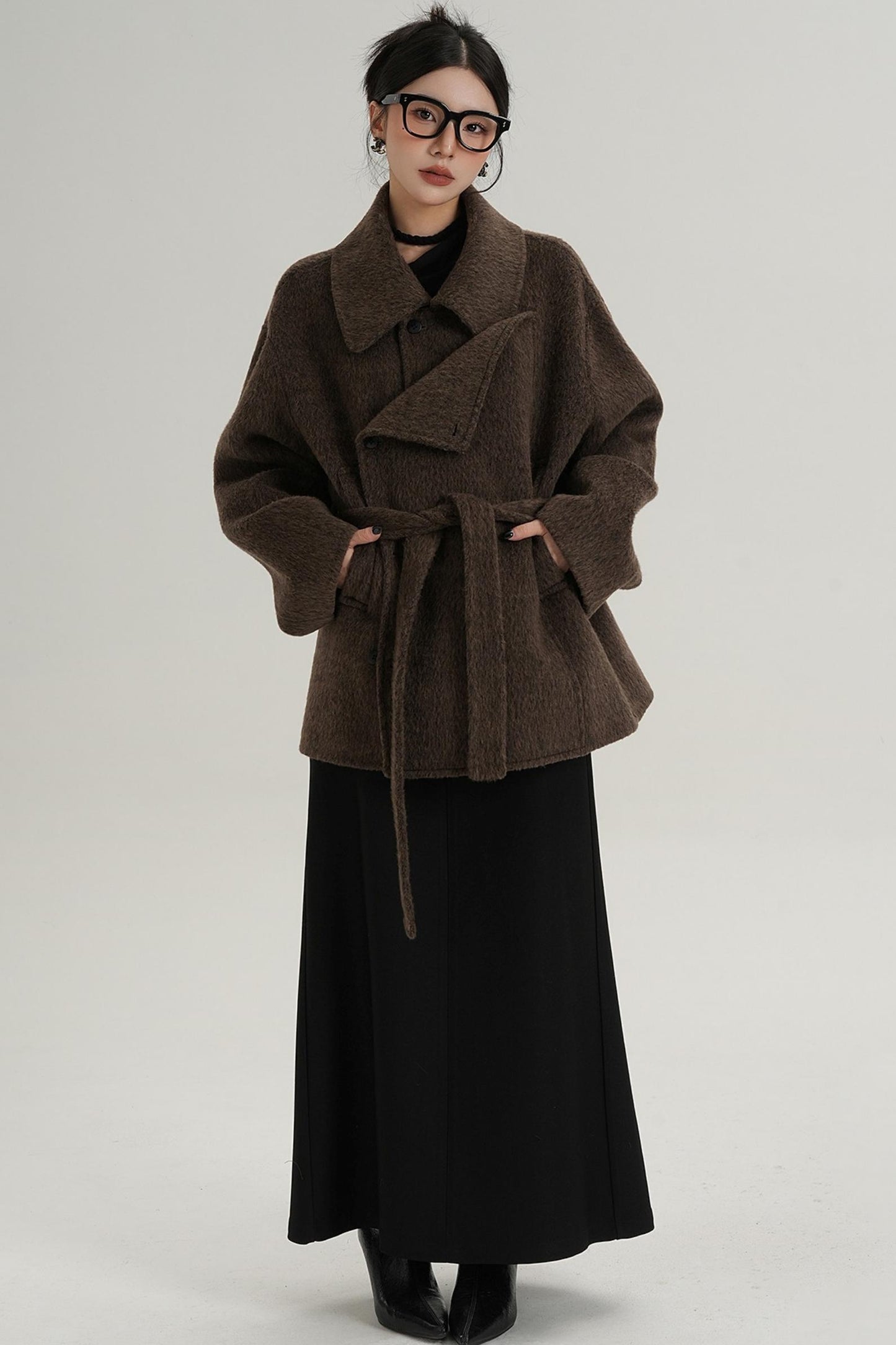 Coffee Woolen Jacket