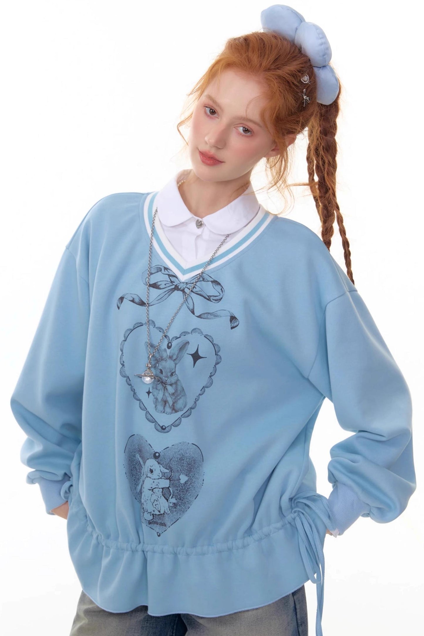 Vintage V-Neck Sweatshirt