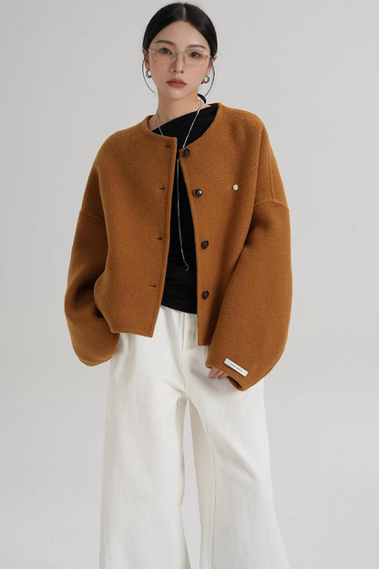 High Waist Wool Jacket