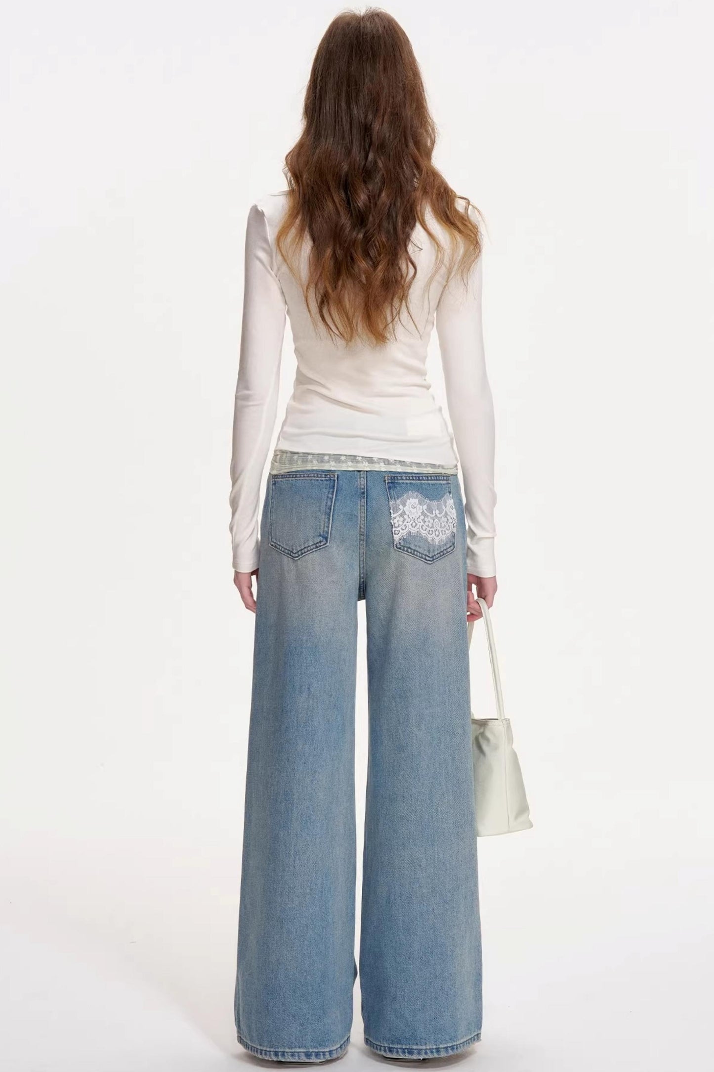 Custom-Dyed Wool Lace Top