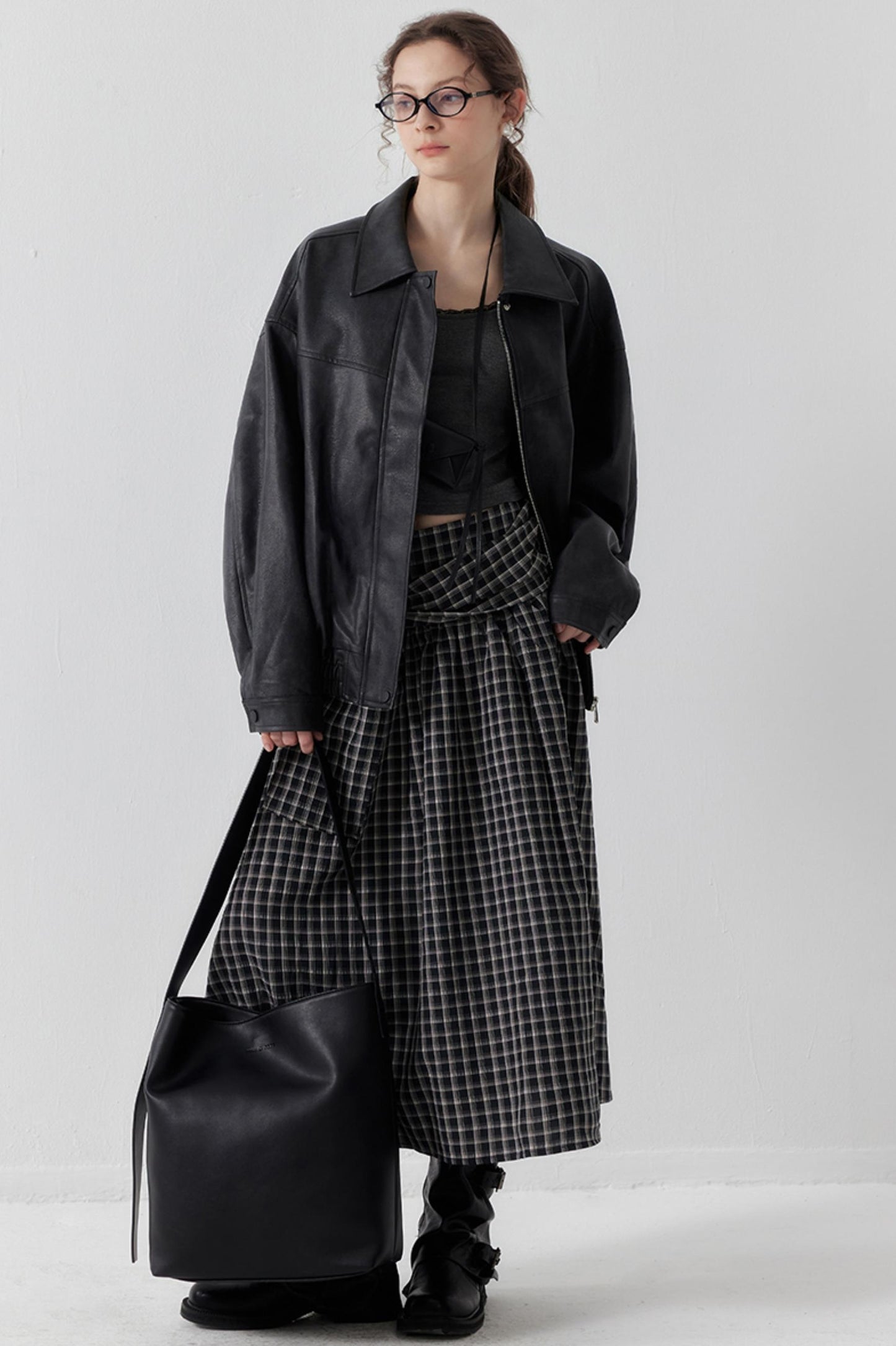 Chic Check A-Line Skirt