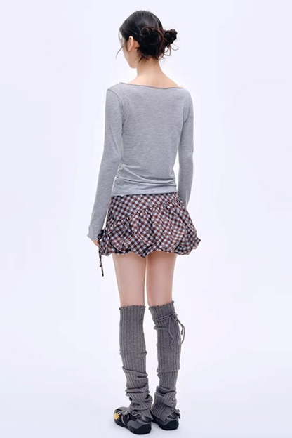 Distressed Letter Print Sweater