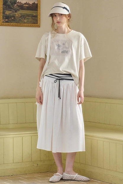 Wandering Fish Embroidered T-shirt