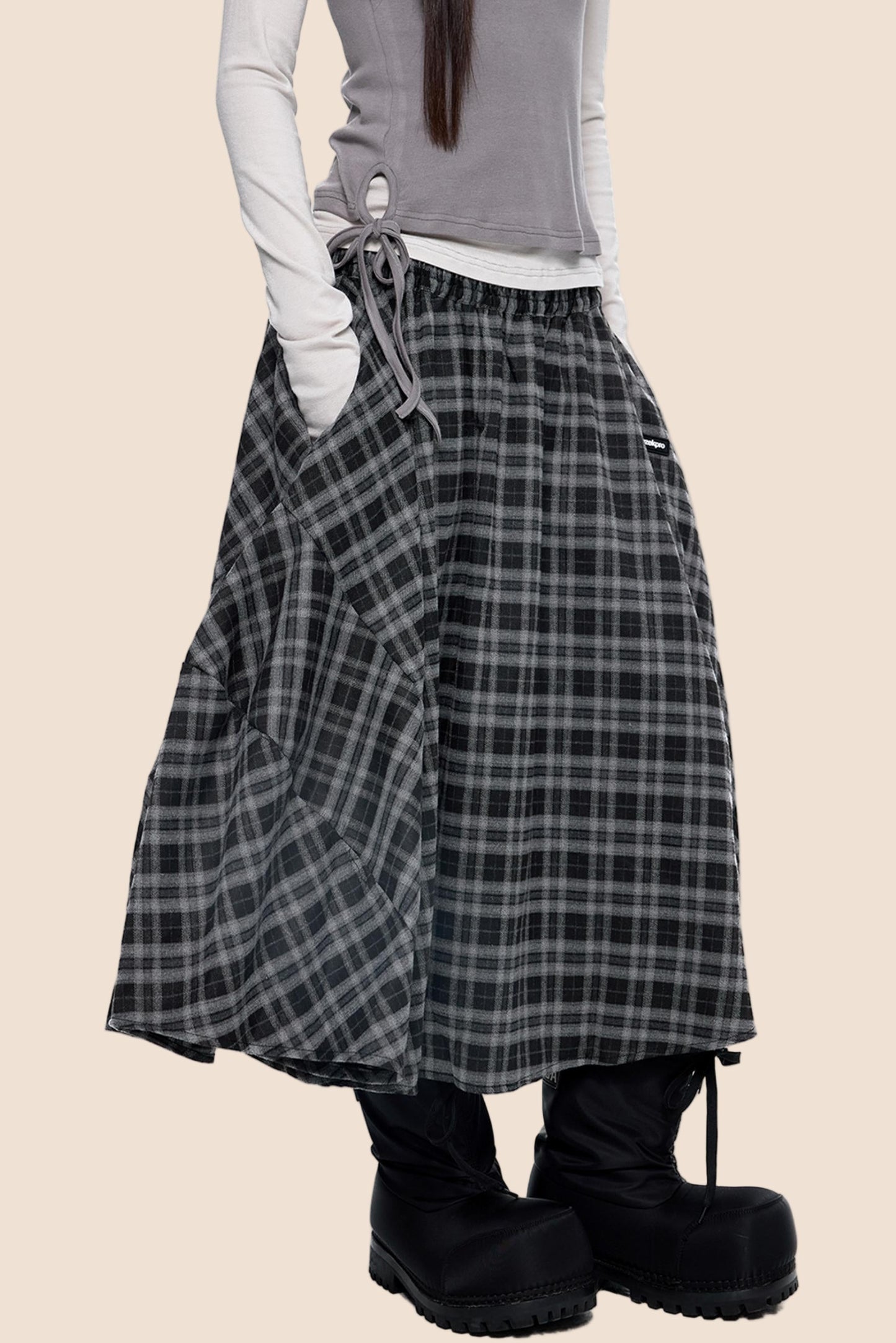 Retro Vintage Midi Skirt